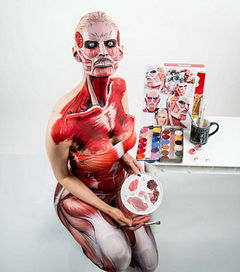 德國女子靠高超化妝技巧變身漫畫人物 耗時僅需2小時